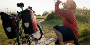 Cyclotouriste sur la Vélidéale