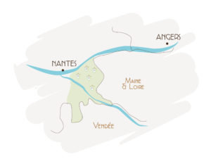 Carte du Vignoble de Nantes